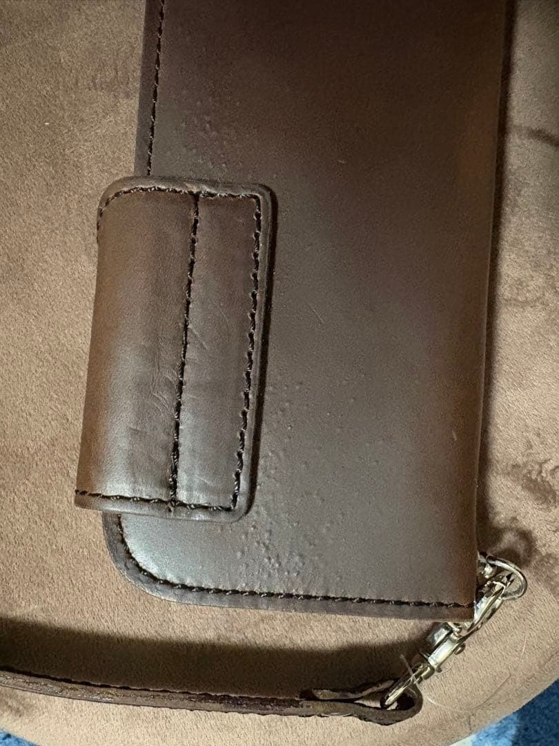 ブラウンレザー長財布