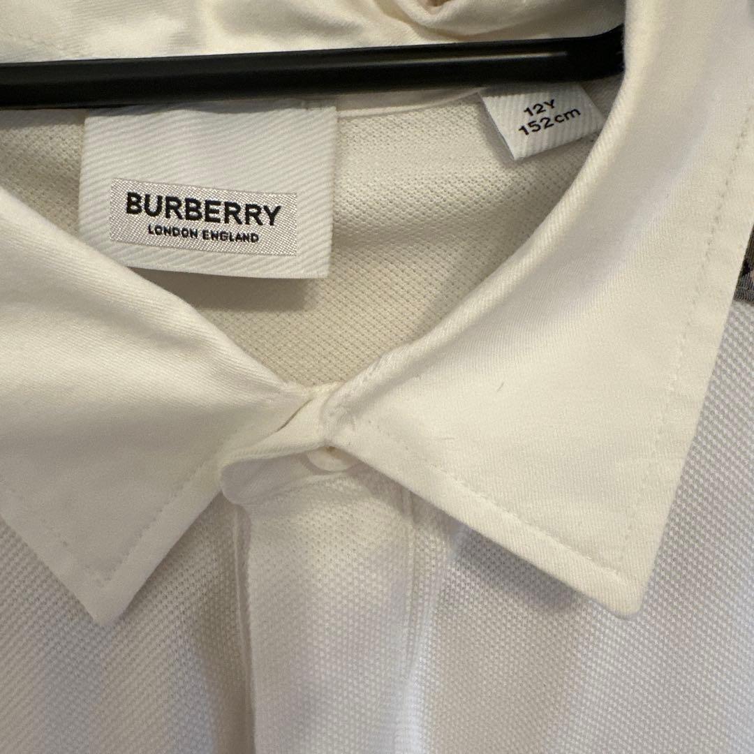 みえこ様【バーバリー】ポロシャツ　150サイズ　ロゴ　ノバチェック　人気