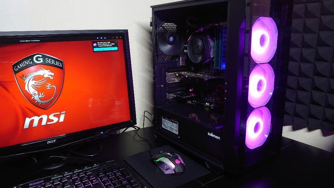 ゲーミングPCフルセット i7 GTX1050ti 16GB SSD256GB