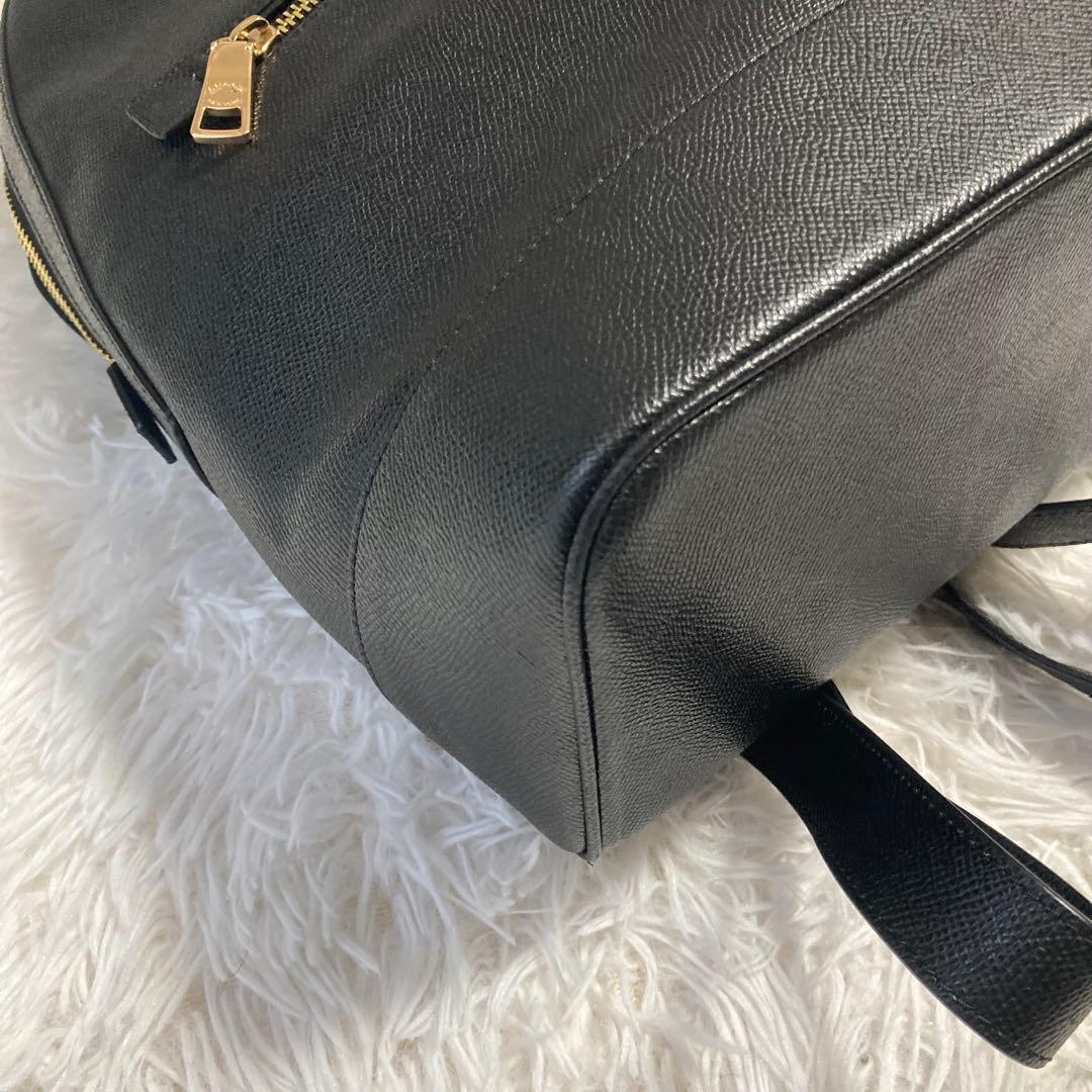 極美品　現行　コーチ　リュック　ケンリー　バックパック　A4収納可　レザー　黒