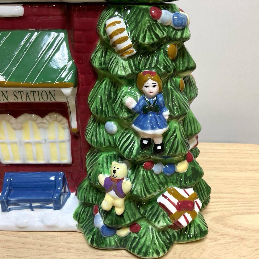 スポード　TRAIN STATION クッキージャー　陶器製