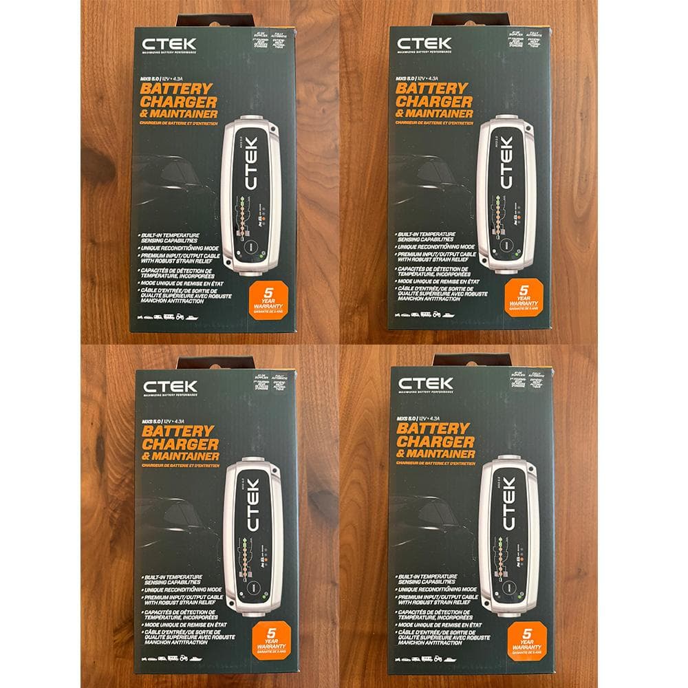 CTEK シーテック MXS5.0 12V鉛バッテリー充電器 4台セット