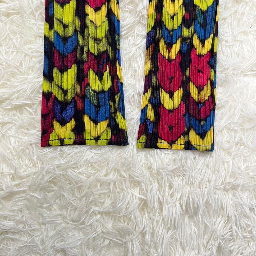 PLEATS PLEASE ISSEY MIYAKE 長袖ブラウス　マルチカラー