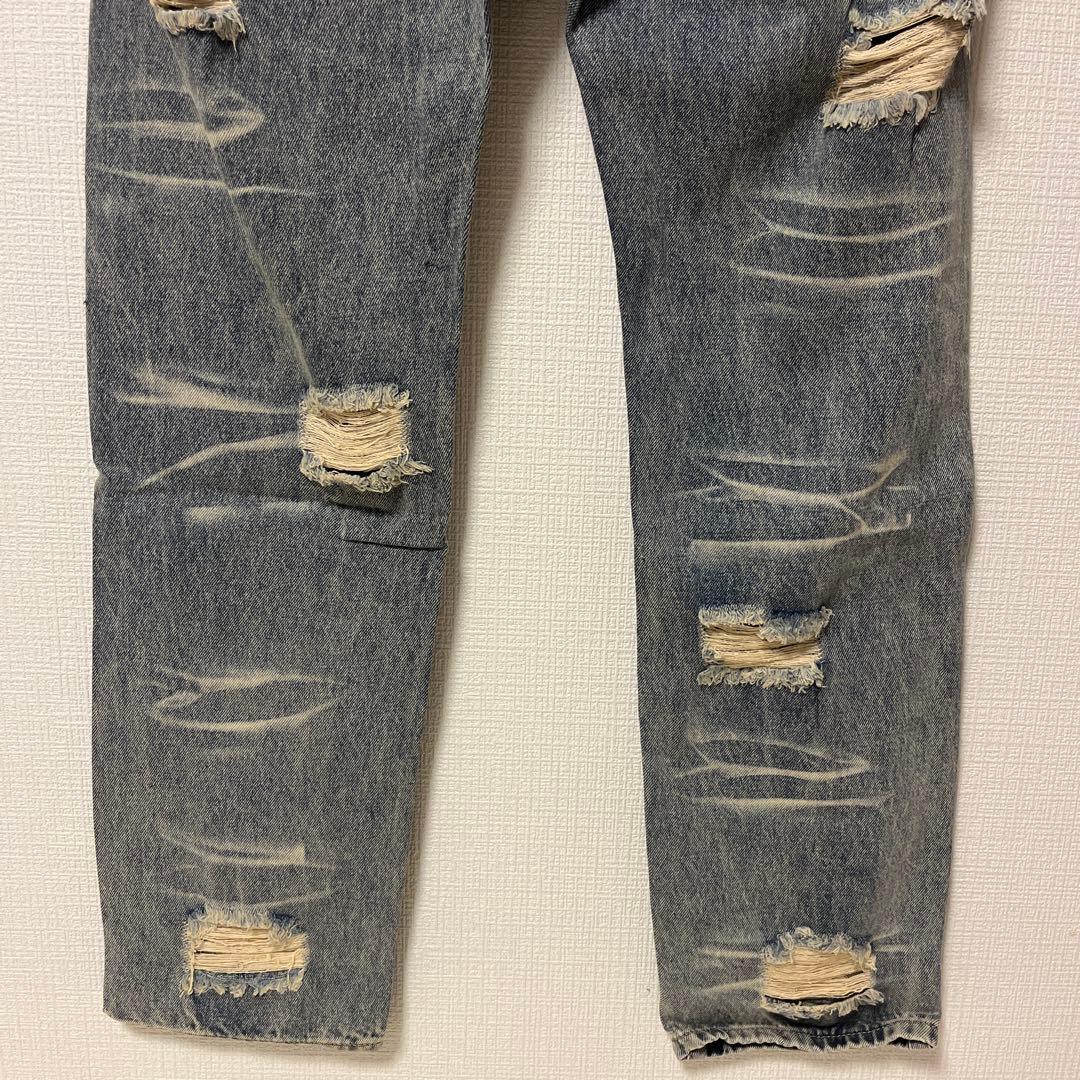 【極美品】 HELLSTAR ダメージ デニムパンツ