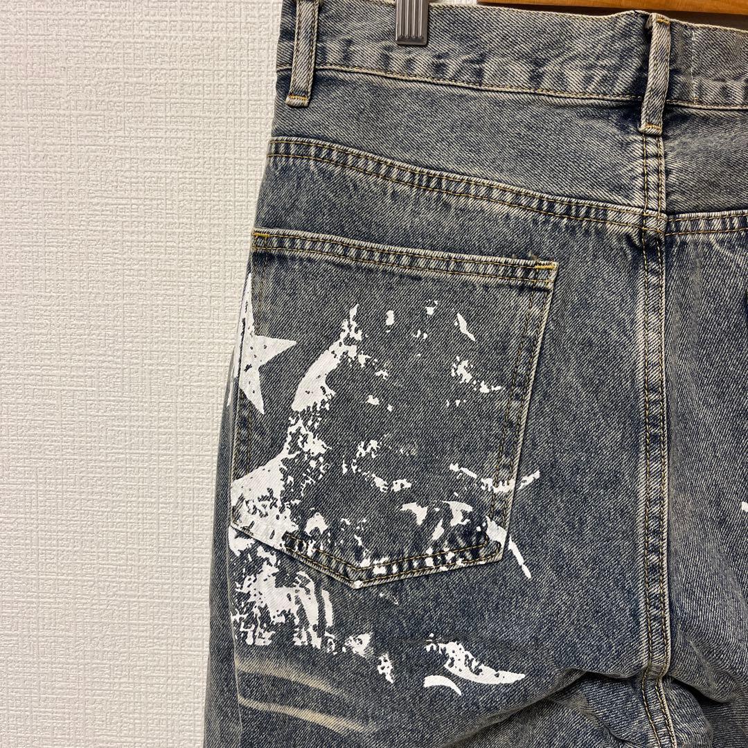 【極美品】 HELLSTAR ダメージ デニムパンツ