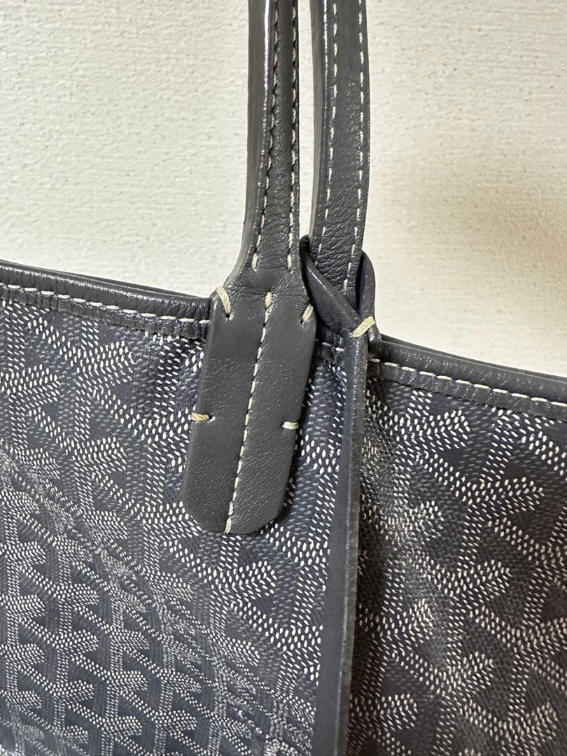 ゴヤール サンルイ PM グレー トートバッグ