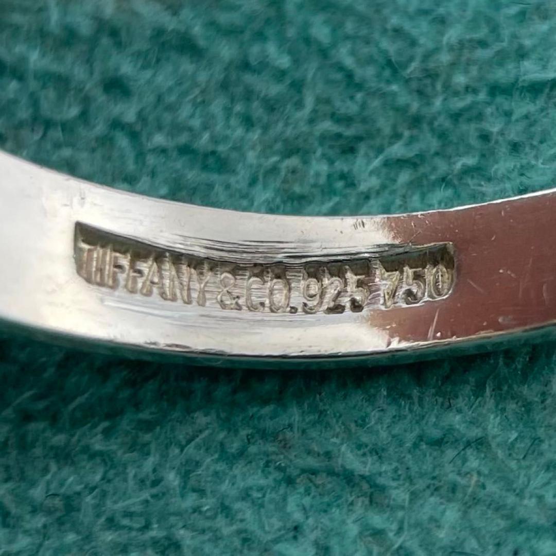 ティファニー 11号 リボン ボウ リング 925 750 コンビ WE2fe