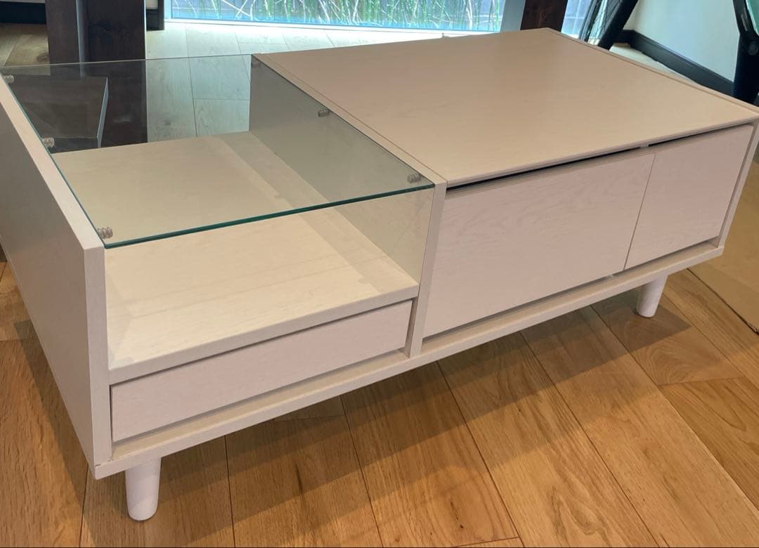 使用期間短い！Lowya ロウヤ たっぷり収納できるドレッサーテーブル ホワイト