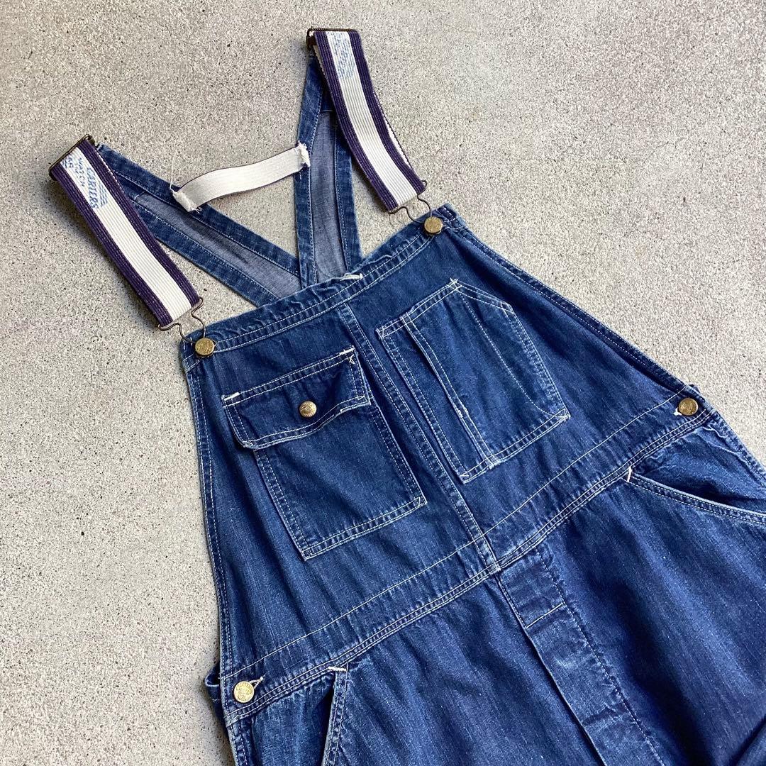 VTG 60s Carter's デニム オーバーオール ガチャポケ ミミ付き