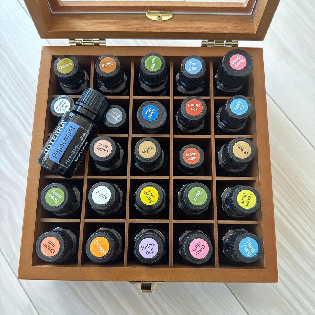 doTERRAエッシェンシャルオイル25本セット木箱