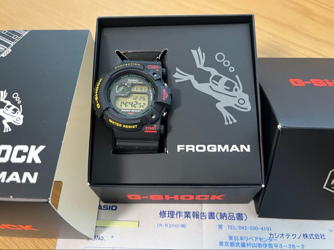 G-SHOCK 初代FROGMAN DW-6300 公式レストア品