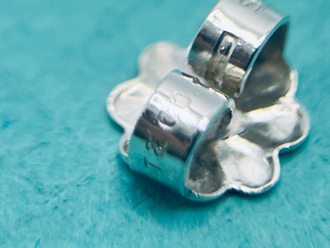 c865 ティファニー　ビーン　ピアス　シルバー　925 片側　ビーンズ