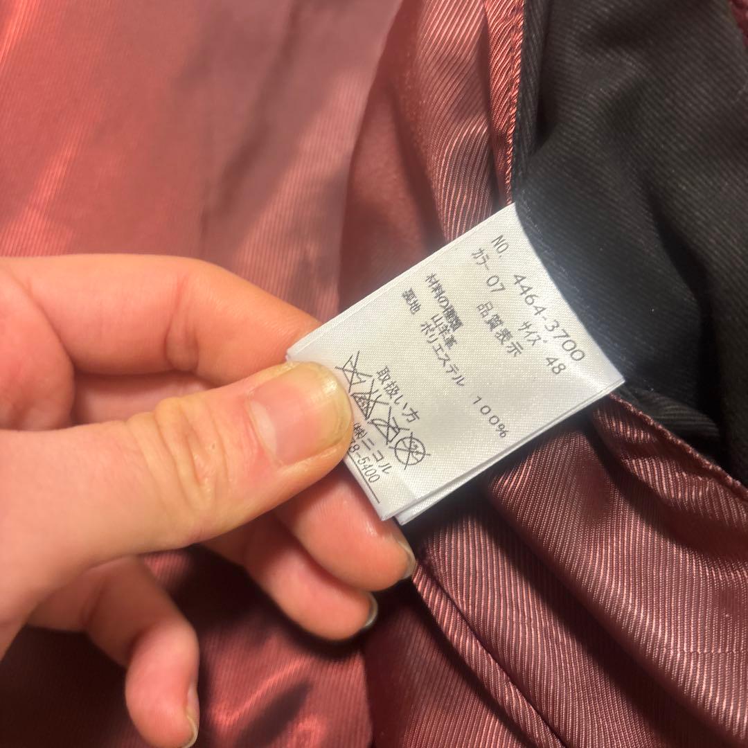 00s NICOLE CLUB FOR MEN シングルライダースジャケット　赤