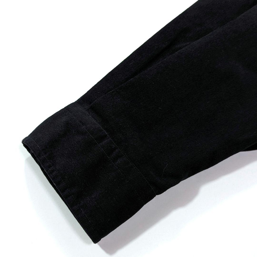 未使用タグ付き★スティーブンアラン　コーデュロイシャツ　ブラック　S