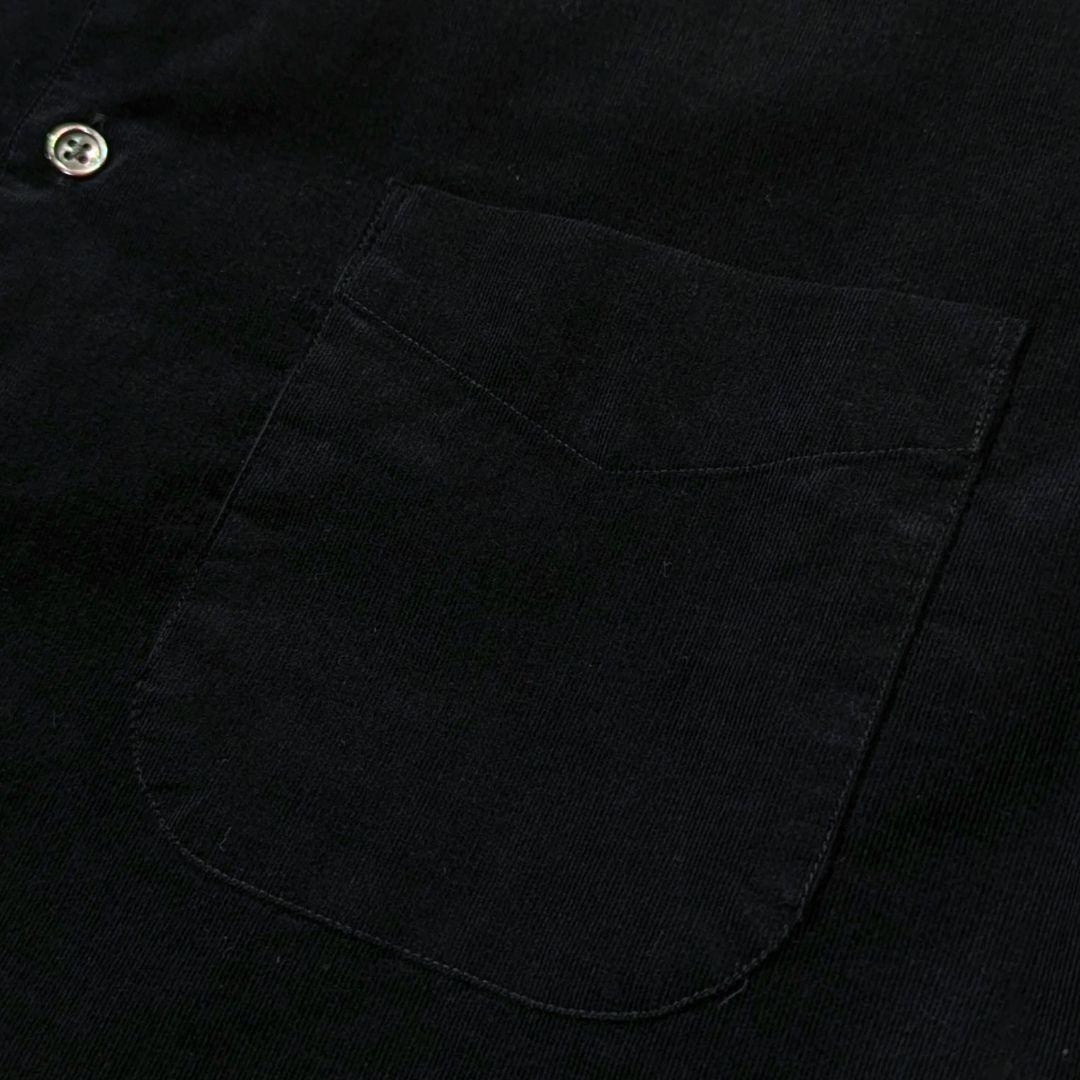 未使用タグ付き★スティーブンアラン　コーデュロイシャツ　ブラック　S