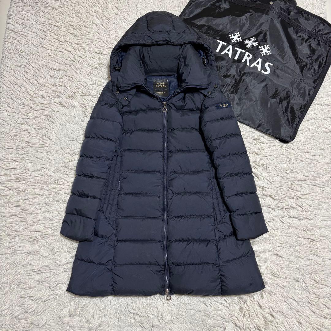 TATRAS ポリテアマ ダウンコート フード取り外し可 ネイビー 02