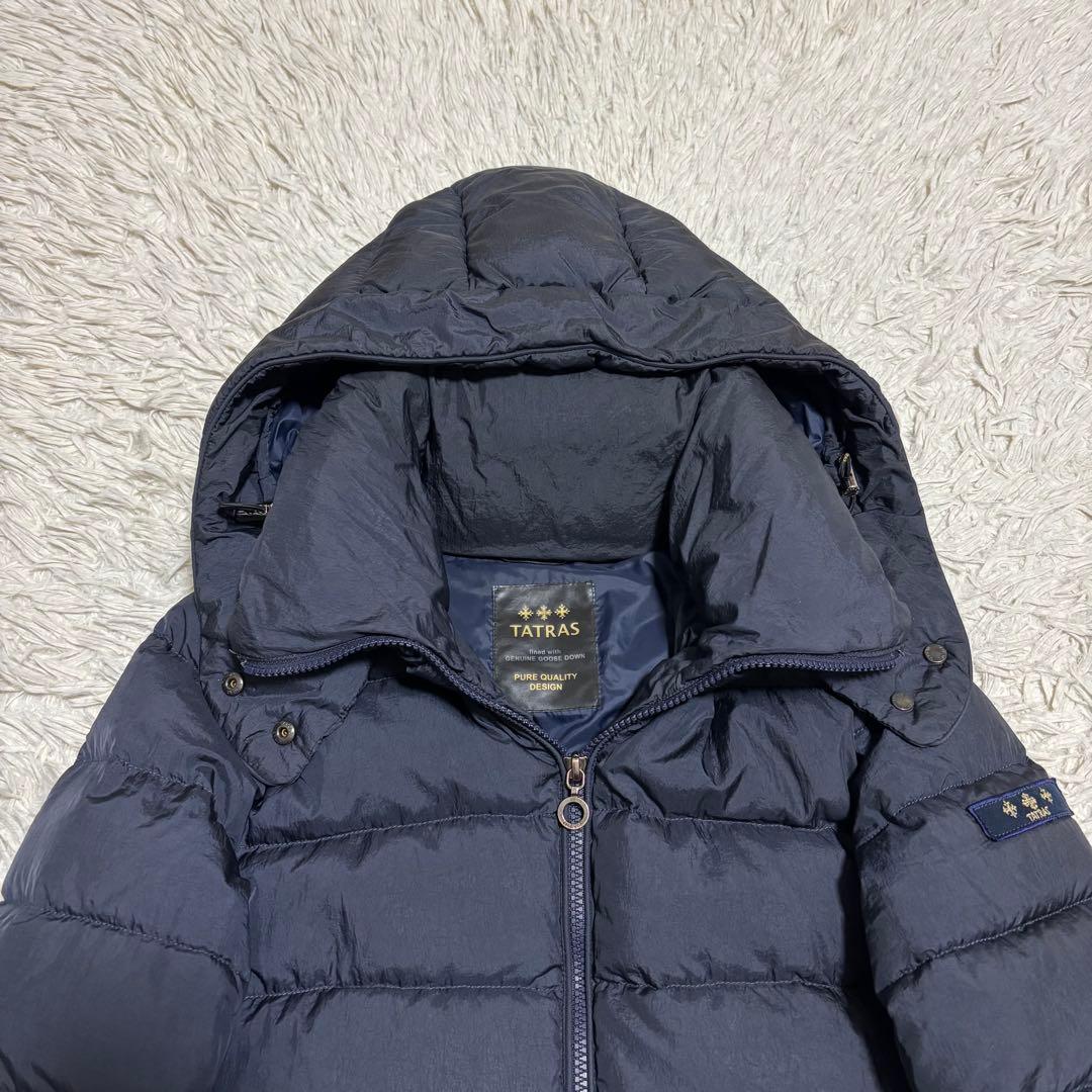 TATRAS ポリテアマ ダウンコート フード取り外し可 ネイビー 02