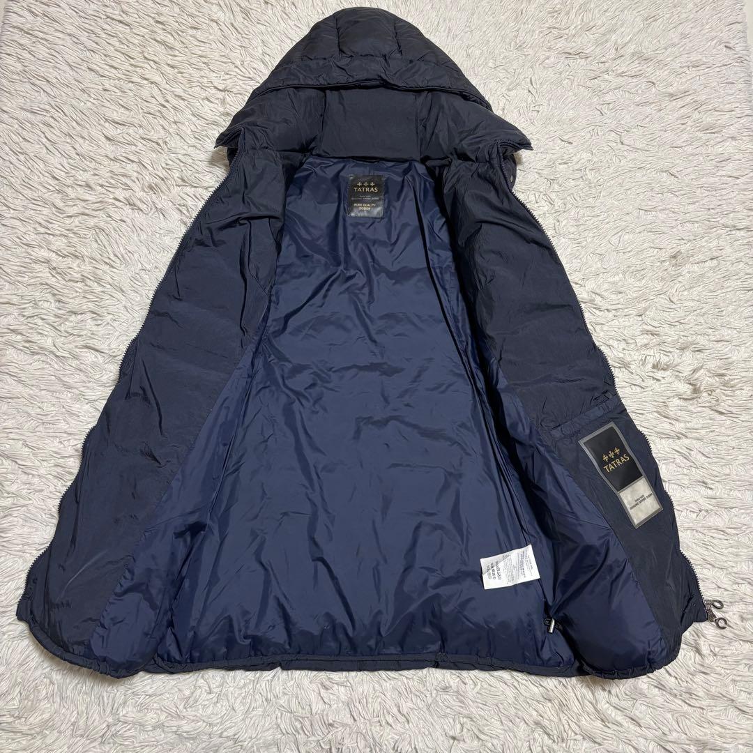TATRAS ポリテアマ ダウンコート フード取り外し可 ネイビー 02