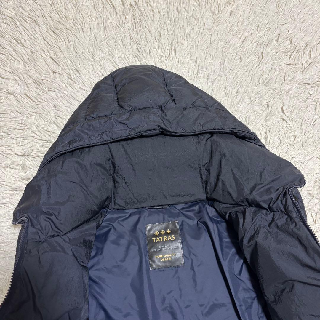 TATRAS ポリテアマ ダウンコート フード取り外し可 ネイビー 02