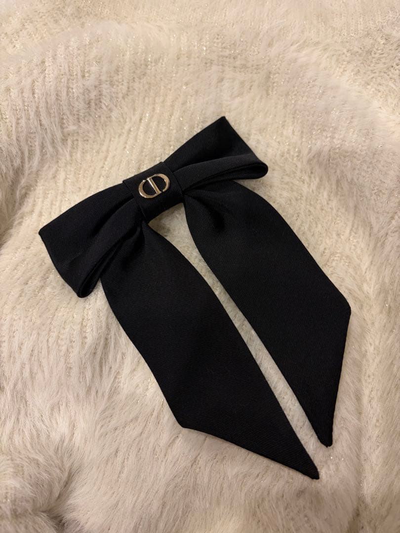 Dior Twist リボンバレッタ ブラック ディオール ヘアアクセサリー