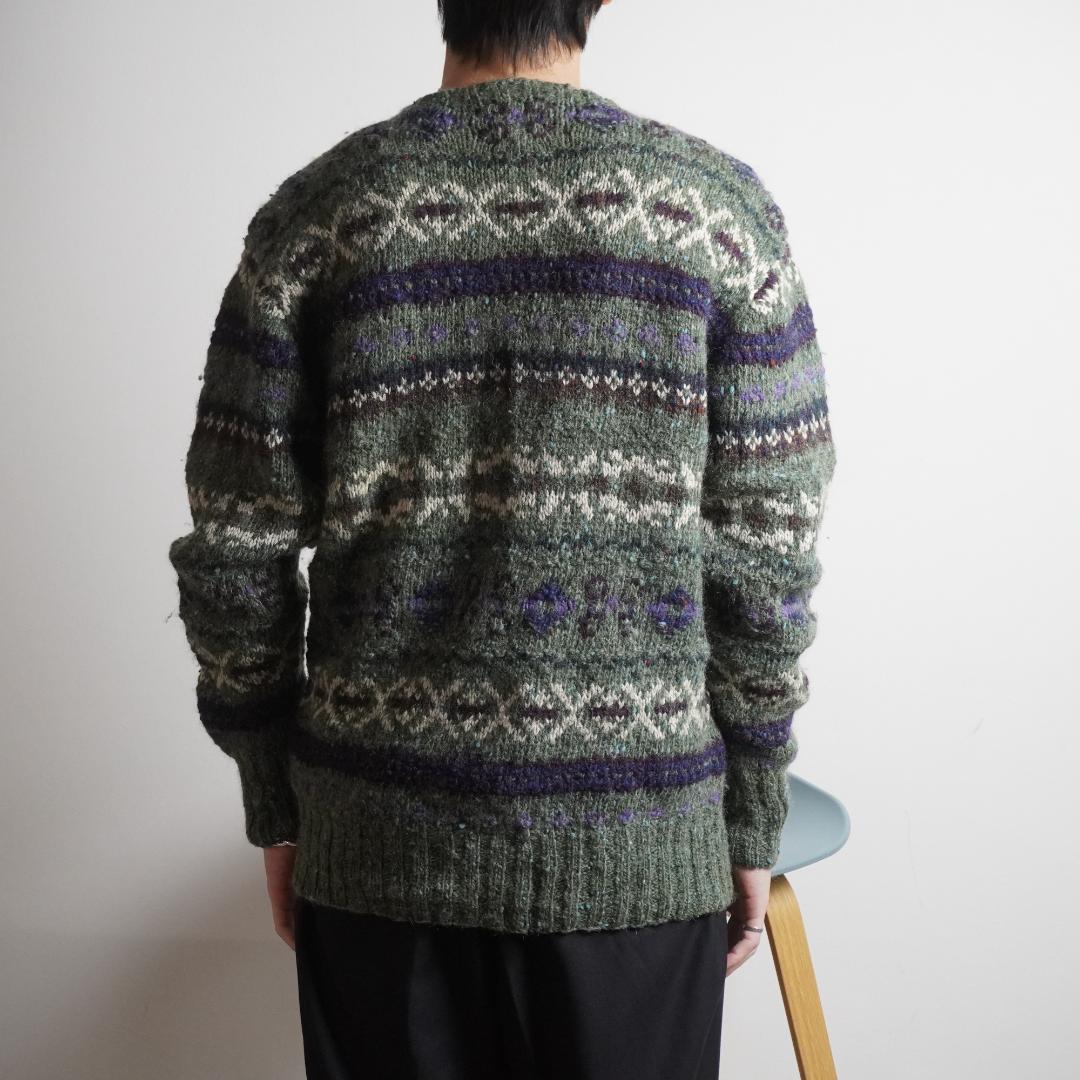 POLO by RalphLauren ノルディック柄ニット カーキ/CZ129