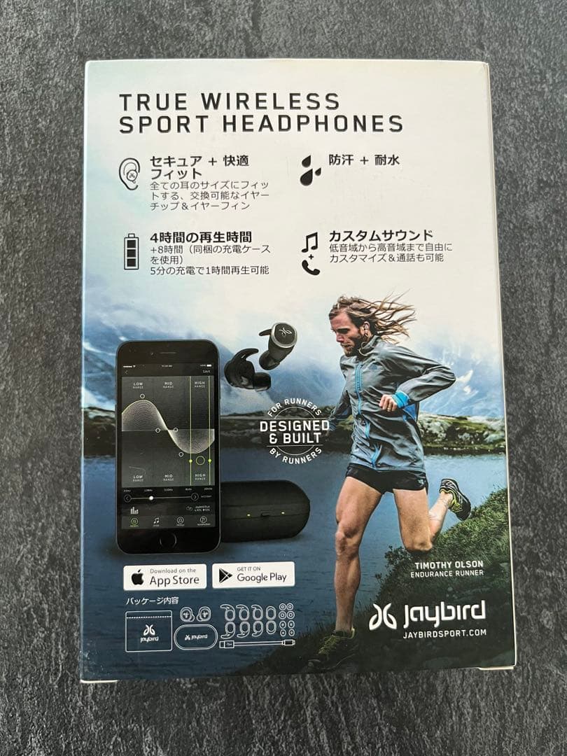 Jaybird JBD-RUN-001BK ワイヤレスイヤホン ブラック