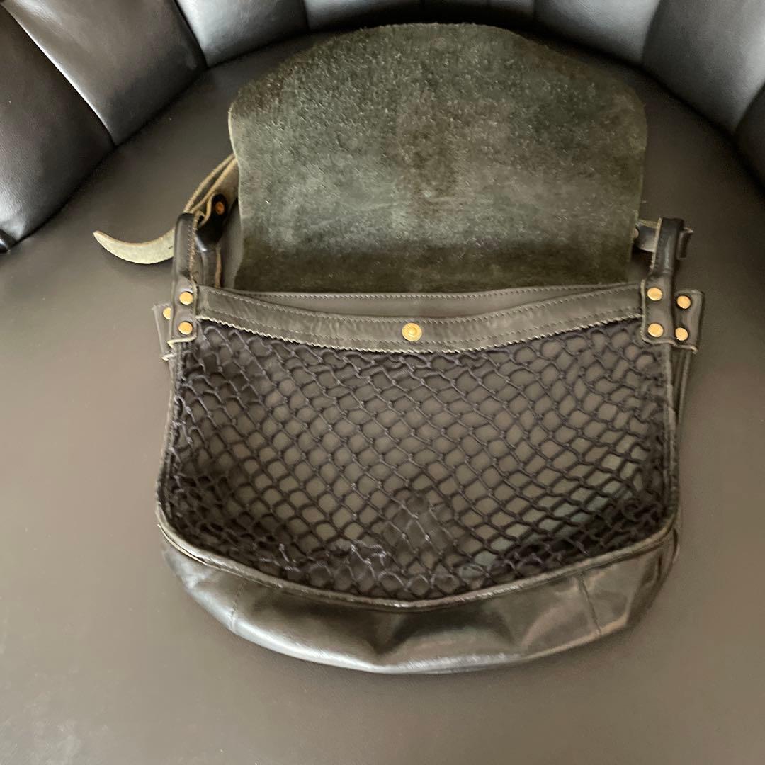 SLOWスロウ栃木レザステアレザ-ショルダ-バックハンティングポストマンRRL