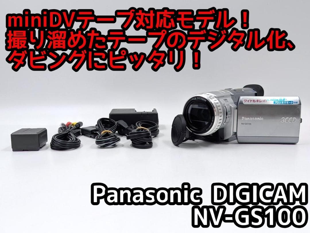 miniDVのダビングに Panasonic ビデオカメラ NV-GS100