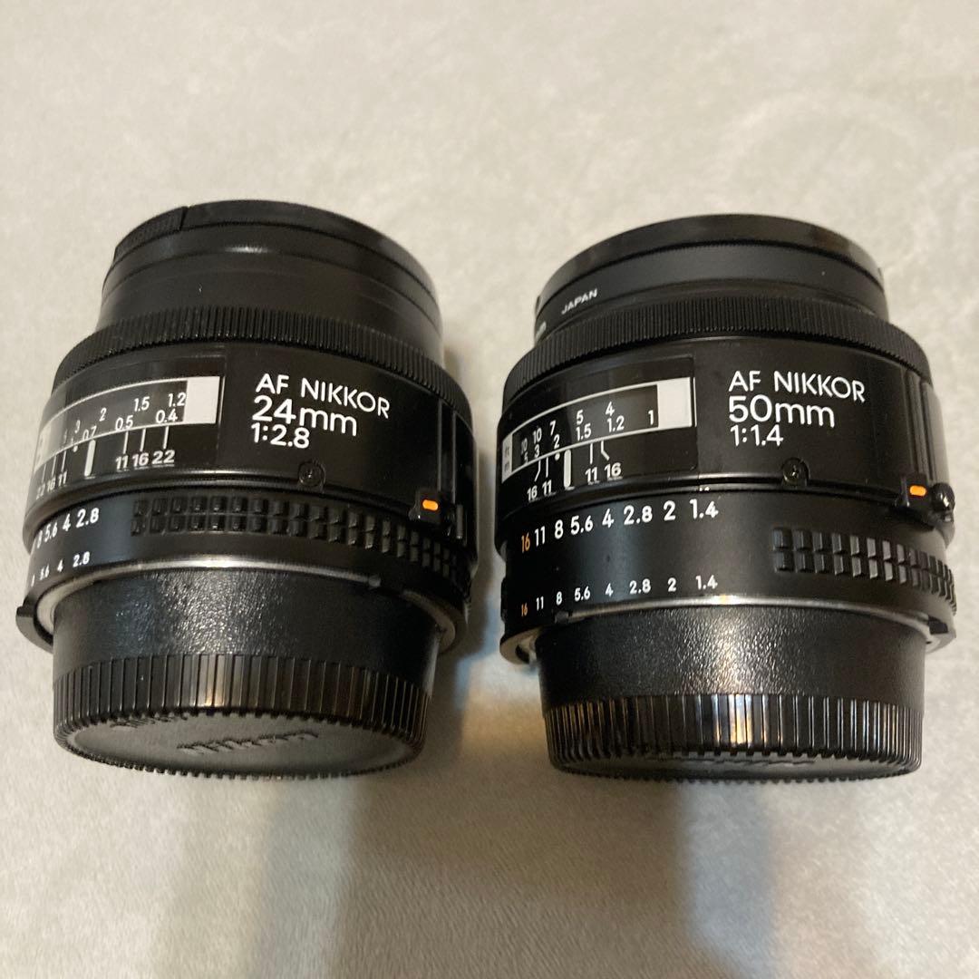 AF NIKKOR 単焦点レンズ　2本　24mm f2.8 50mm f1.4