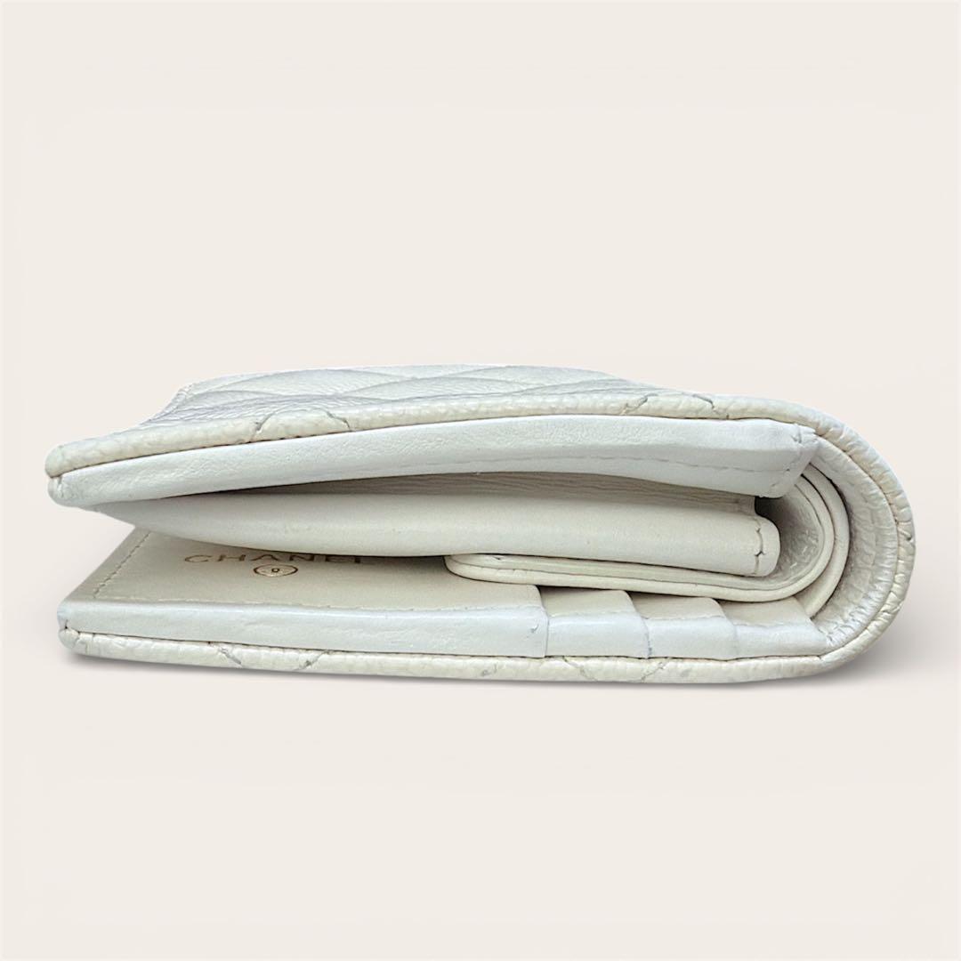 【CHANEL】シャネル財布☆コンパクトウォレット☆キャビアスキン☆美品☆付属品