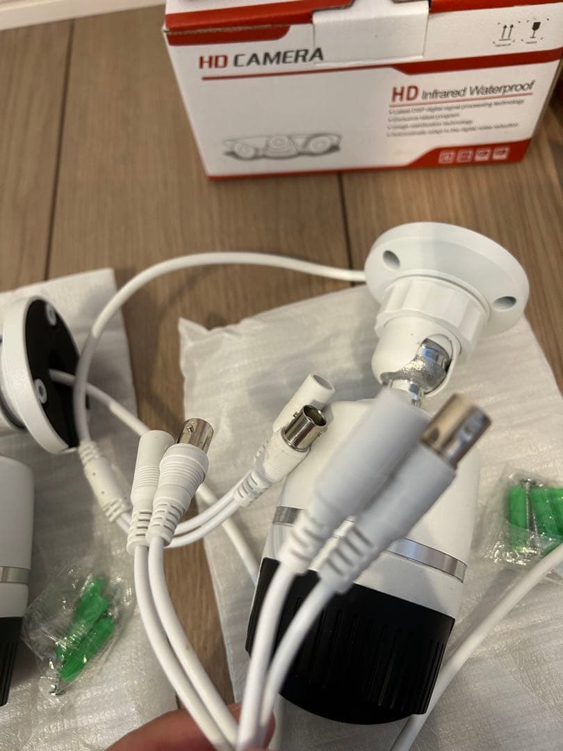 ⭐︎防犯カメラ⭐︎HD Infrared Waterproof 3台セット　壁付け