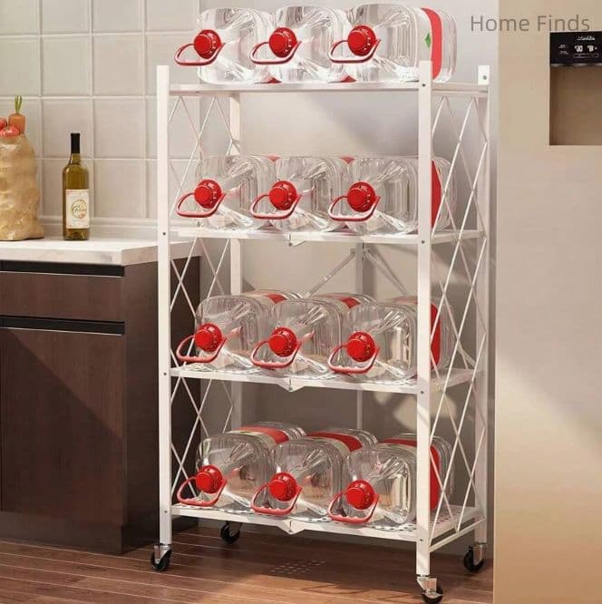 幅 70ステンレス製メタルラック キャスター付き 折りたたみ式 キッチン用2 点