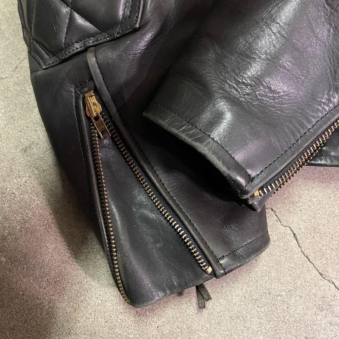 KADOYA カドヤ EVO パデッド ダブルライダースジャケット ブラック M