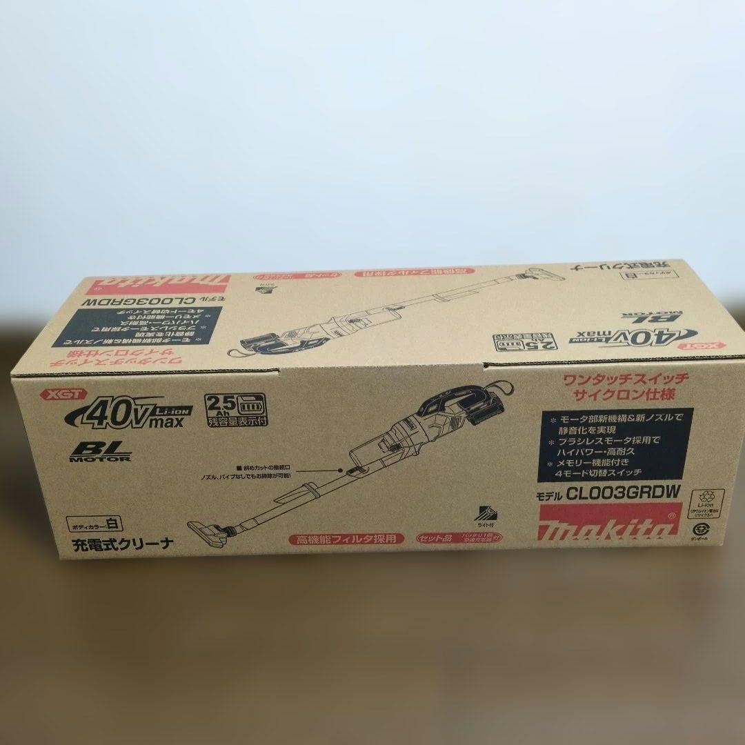 マキタ 充電式クリーナー CL003GRDW 40V　白 バッテリー新品x1個