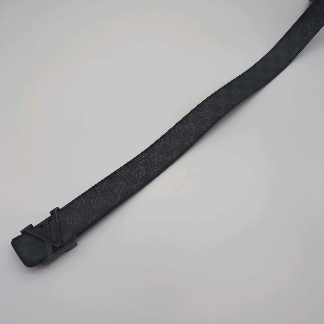 【人気モデル】 ルイヴィトン☆ベルト ダミエ LVロゴ バックル ブラック