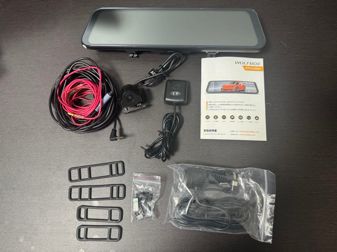 WOLFBOX G900 ミラー型4K＋2.5K 前後カメラ ドライブレコーダー