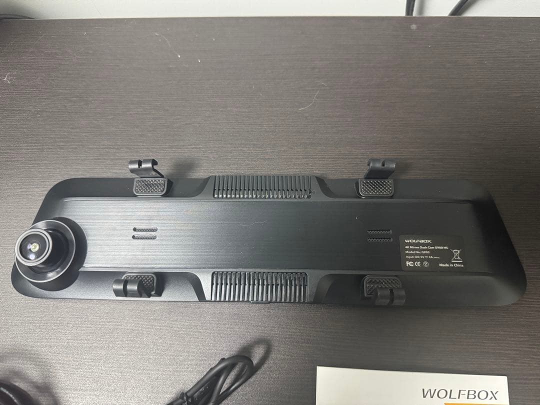 WOLFBOX G900 ミラー型4K＋2.5K 前後カメラ ドライブレコーダー