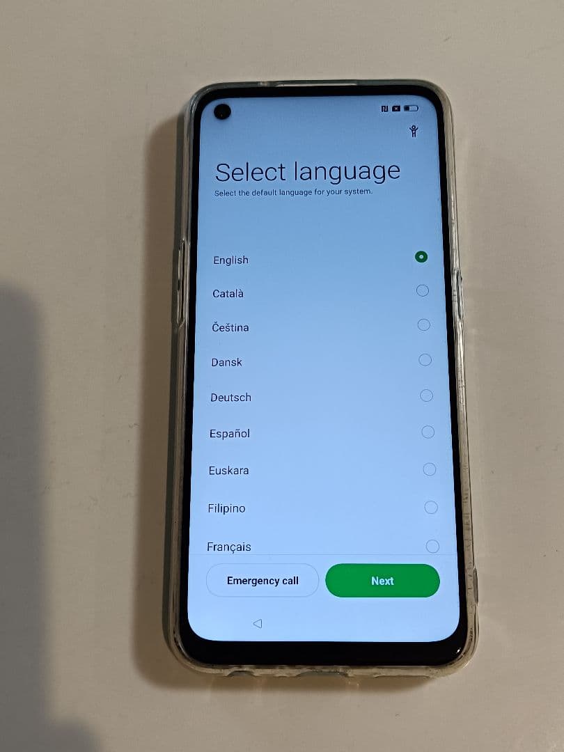 OPPO　Reno　5 A　アイスブルー　SIMフリー