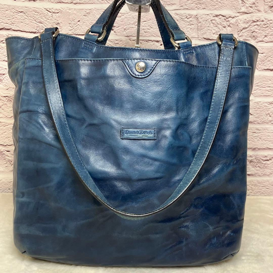 希少色✨ダニエルアンドボブ クロドーロ 2way 大容量 レザー トートバッグ