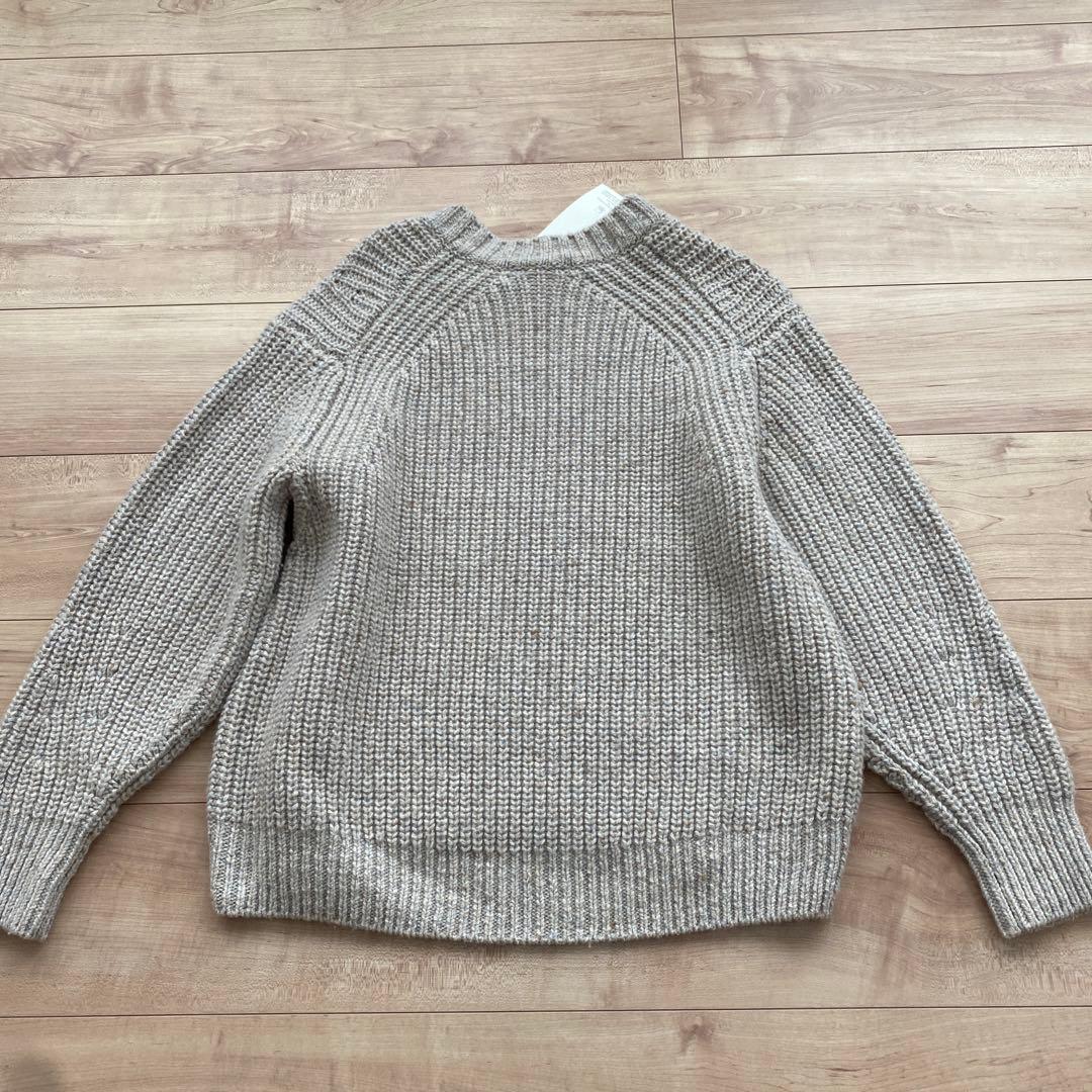 新品タグ付き23区　ウールキャメルカシミヤ混長袖ニット　イタリヤ製　M size