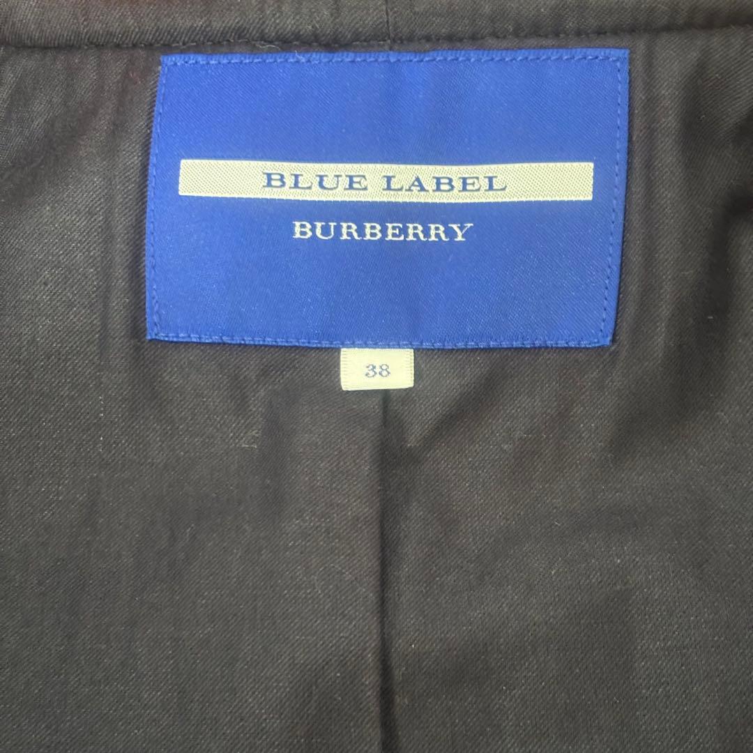 Burberry Blue Labelダッフルコート　オレンジ系チェック　38