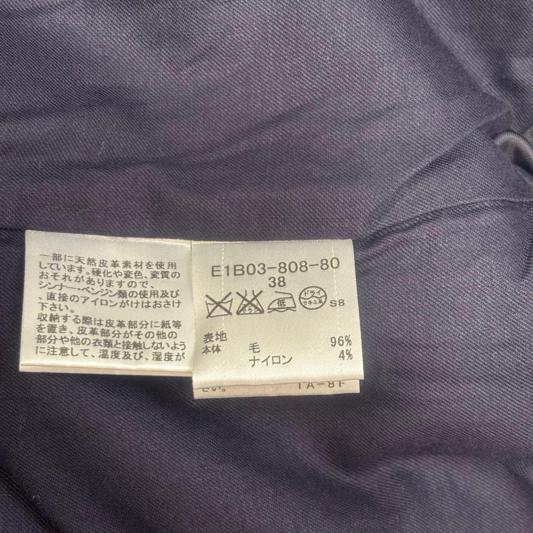 Burberry Blue Labelダッフルコート　オレンジ系チェック　38