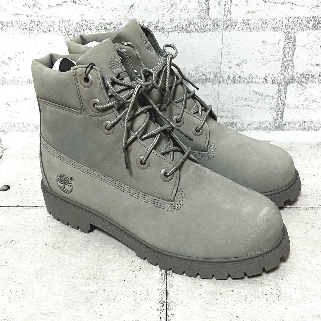 未使用級【ティンバーランド】６インチプレミアムウォータープルーフ♡グレー23.5