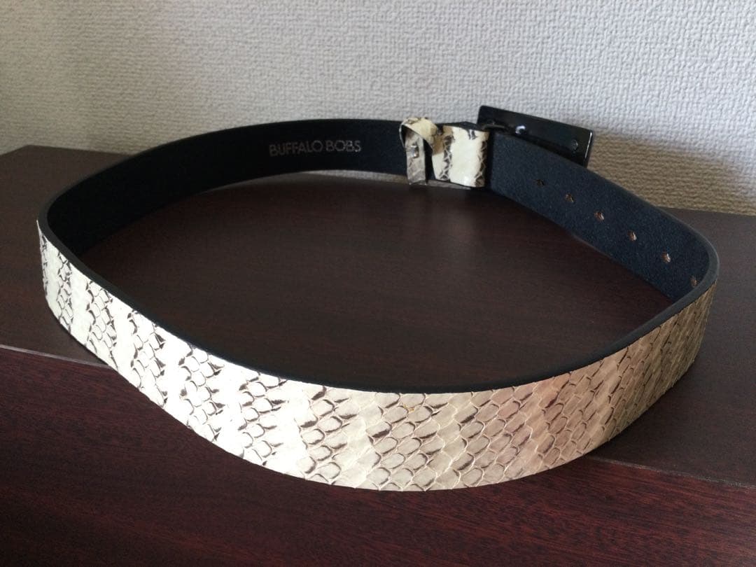 BUFFALO BOBS スネークスキン 柄ベルト