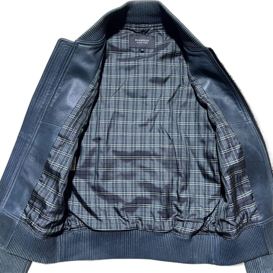 BURBERRY BLACK LABEL レザージャケット 革ジャン ラムレザー