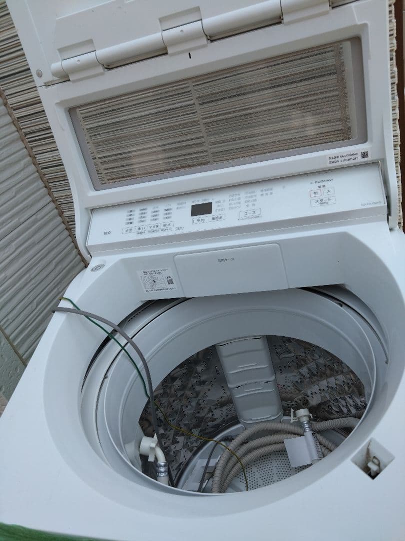 手渡し　東村山　10キロ　2021年製　洗濯機　パナソニック NAFA100H9