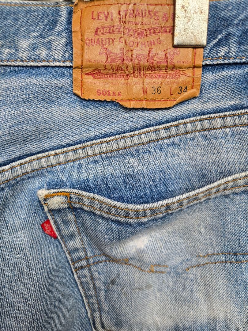 【極上ヒゲ】USA製 Levi's 501 W36 濃淡エイジング
