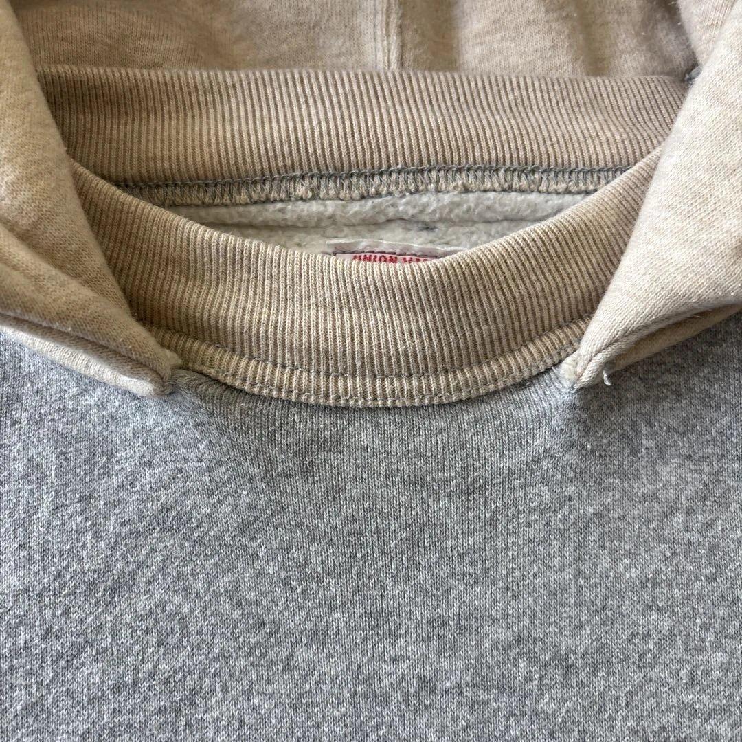 美品クッシュマン ヴィンテージレプリカ 両V ツートンプルオーバー後付けパーカー