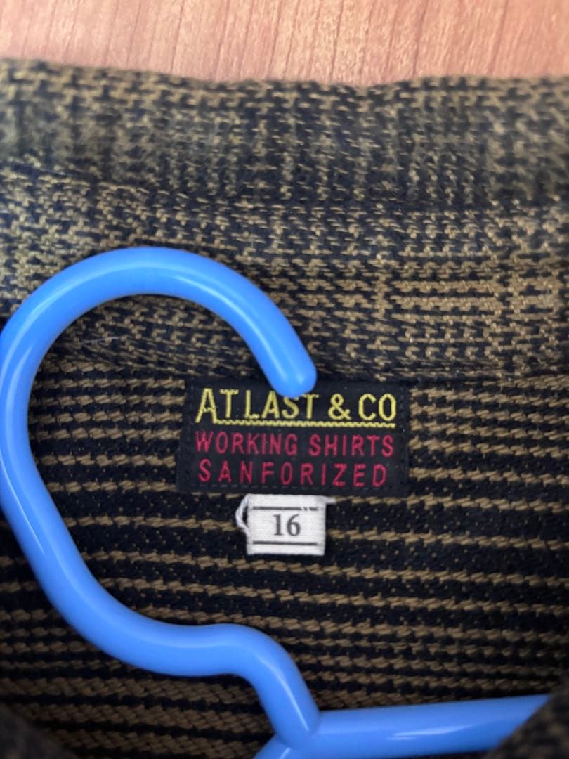 AT LAST & CO 長袖ネルシャツ 16サイズ