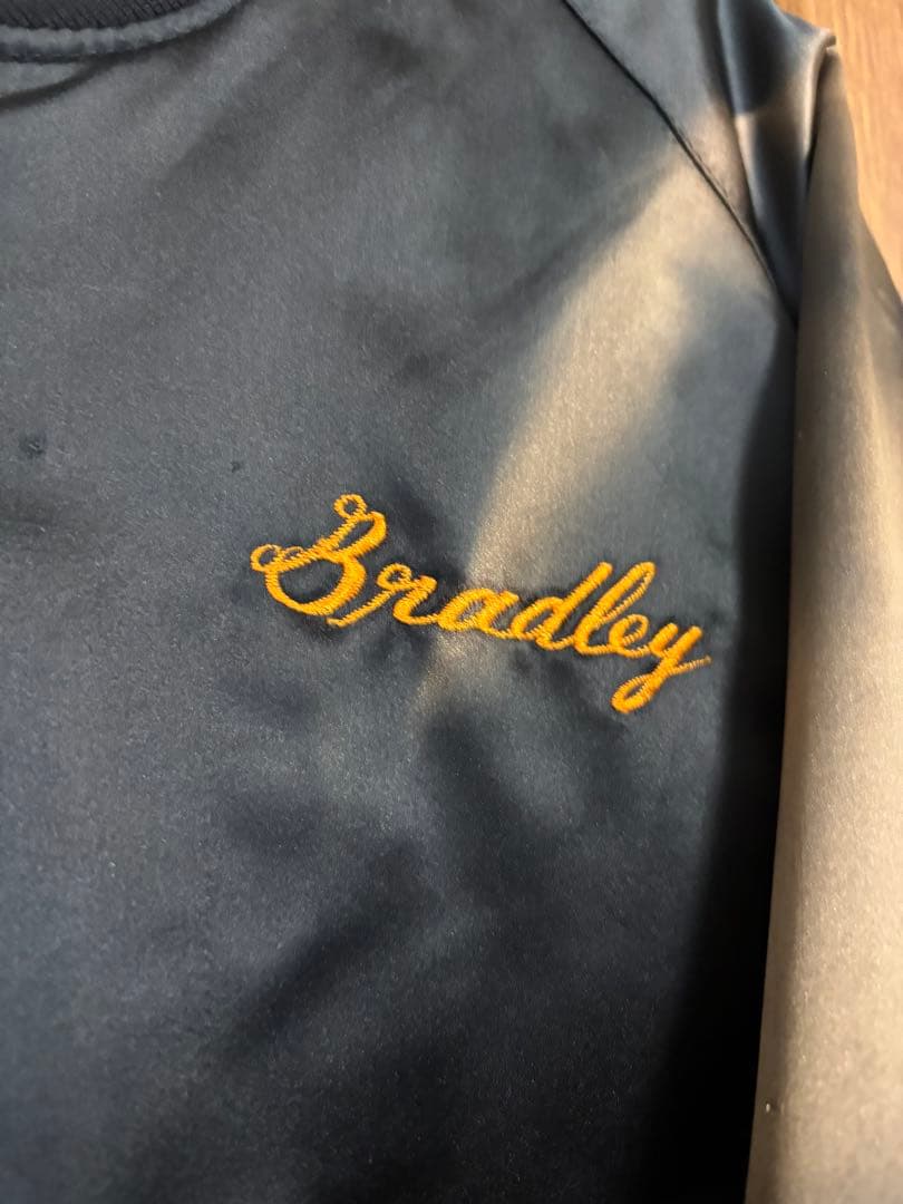 スカジャン　沖縄　龍　ブラック